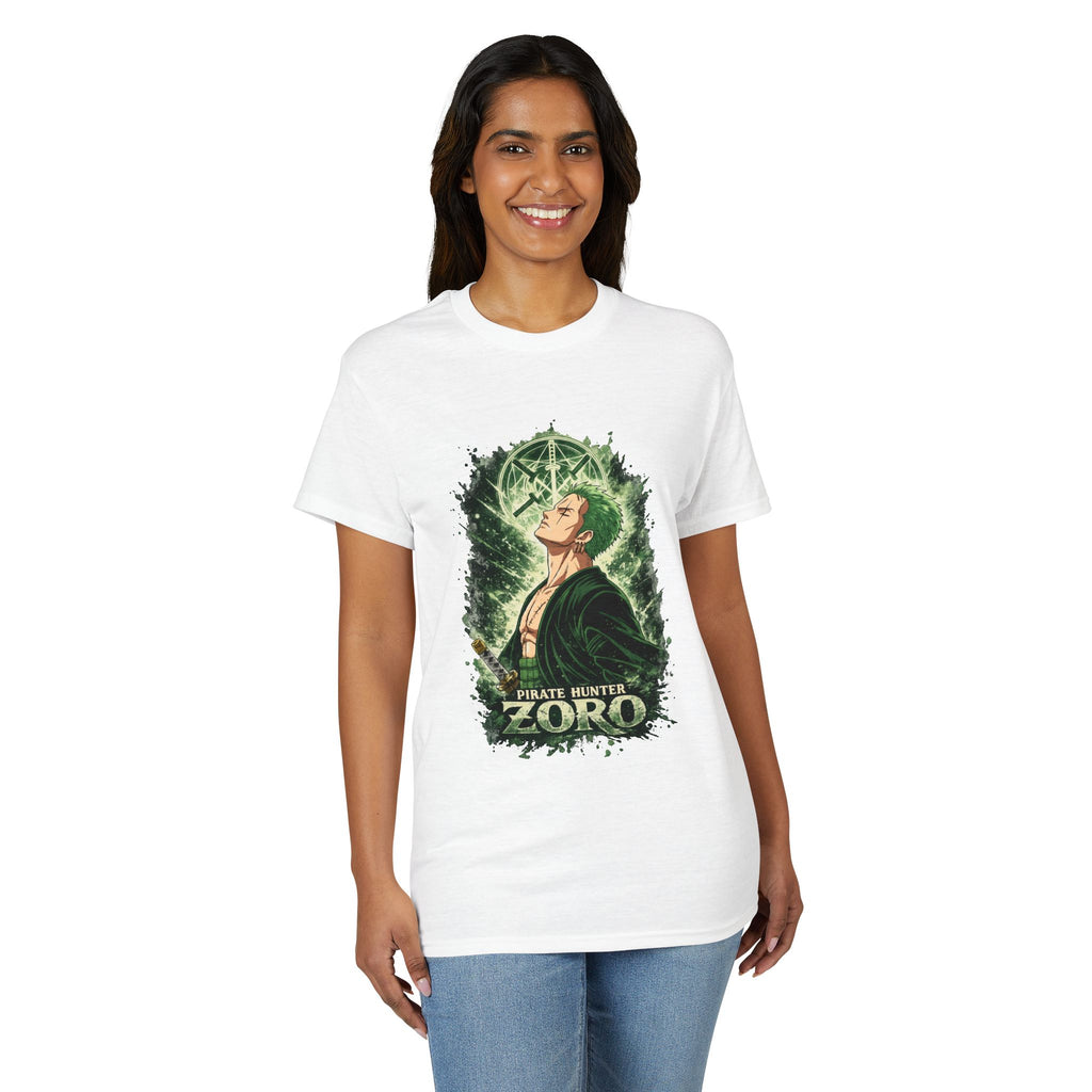 Anime Pirate Hunter Tee — "Zoro" Graphic T-Shirt
